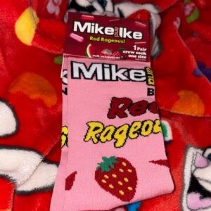 Mike and Ike NEW Red Rageous' men’s and women’s Crew Socks size 8-14 QUICK SHIP